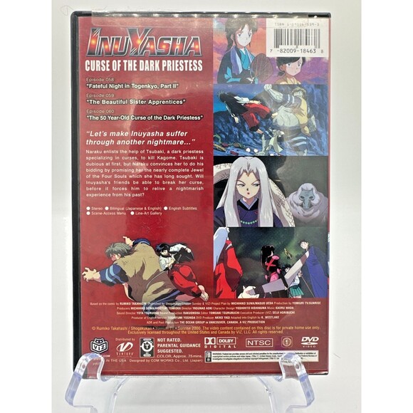 InuYasha Volume 20 DVD – Curse of the Dark Priestess Anime VIZ - Picture 3 of 4